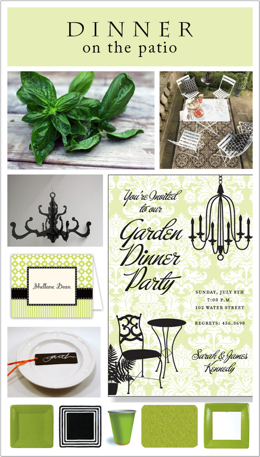 Green Patio Theme Party Thursday: Garden Dinner Party for Fall